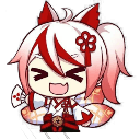 anime fox girl laugh Slack emoji