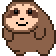 sloth cozy smile Slack emoji