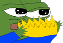 pepe crown smirk Slack emoji
