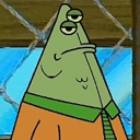 spongebob tough frown Slack emoji
