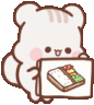 cute squirrel sandwich hug Slack emoji