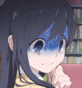 anime girl nervous sweat Slack emoji