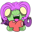 monster hug heart Slack emoji