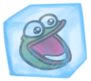 pepe frozen smile Slack emoji