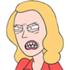 angry blonde shoutq Slack emoji