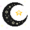 moon hanging star Slack emoji