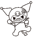 white kuromiq Slack emoji
