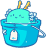 cute tea blob relax Slack emoji