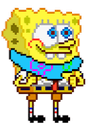 spongebob blush shy Slack emoji