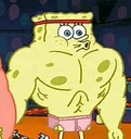 spongebob muscle flex Slack emoji