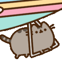 pusheen gliderq Slack emoji