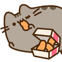 pusheen chickenq Slack emoji