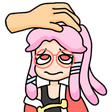 girl squid hat pat Slack emoji