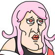 pink hair sassy pout Slack emoji