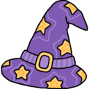witch hat purpleq Slack emoji
