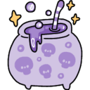skull cauldronq Slack emoji