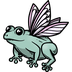 frog fairy q Slack emoji