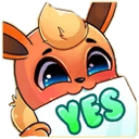 flareon yesq Slack emoji