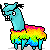 rainbow llamaq Slack emoji