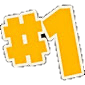 number one bold Slack emoji