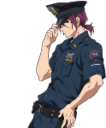 anime police salute Slack emoji