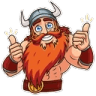 viking beard cheerq Slack emoji