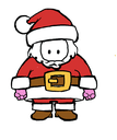 cute santa wave Slack emoji