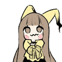 girl cat ear shy Slack emoji