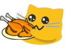 meow thanksgiving Slack emoji