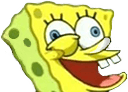 spongebob goofy grin Slack emoji
