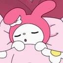 my melody sleepy cuddle Slack emoji
