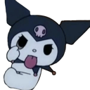 kuromi tongue wink Slack emoji