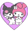 my melody bff heart Slack emoji