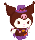 kuromi point smirk Slack emoji