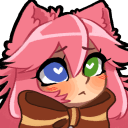 pink cat lovestruck Slack emoji