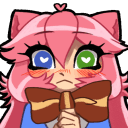 catgirl star heart eyes Slack emoji