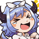 horned girl wink laugh Slack emoji