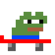 pixel frog skate Slack emoji
