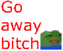 go away bitchq Slack emoji