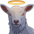 goat haloq Slack emoji