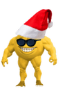 buff santa shades Slack emoji