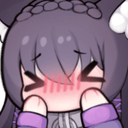 anime girl shy blush Slack emoji