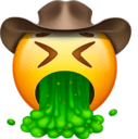 cowboy puke Slack emoji
