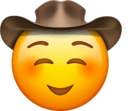 cowboy shy Slack emoji
