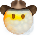 cowboy in clouds Slack emoji