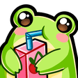 froggy sip q Slack emoji