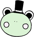 tophat froggie mangoo Slack emoji