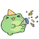 froggy celebrateq Slack emoji