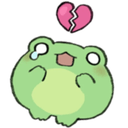 froggy heartbrokenq Slack emoji