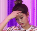 girl hand forehead think Slack emoji